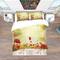 Designart 'Red Poppies on Grunge Background' Vintage Bedding Set - Duvet Cover & Shams